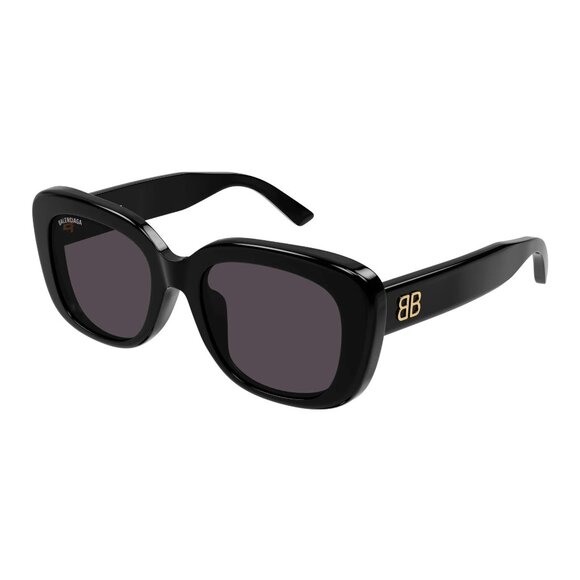 NEW BALENCIAGA SUNGLASSES BB0295SK 001 BLACK WOMEN EYEWEAR - Picture 1 of 5